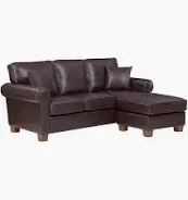 Photo 1 of ***Stock photo shows a similar item, actual item has no chaise*** Lifestyle Left Arm Chair, Brown