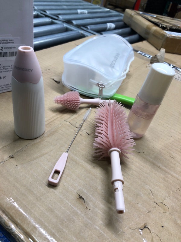 Photo 2 of ***MISSING ITEM***
MomMed Electric Bottle Brush, Electric Baby Bottle Brush Set with Silicone Bottle/Pacifier/Straw Brush and Mixing Head, Waterproof Bottle Cleaner Brush with Drying Rack, 2 Modes & 360° Rotation Pink Aurora Pink