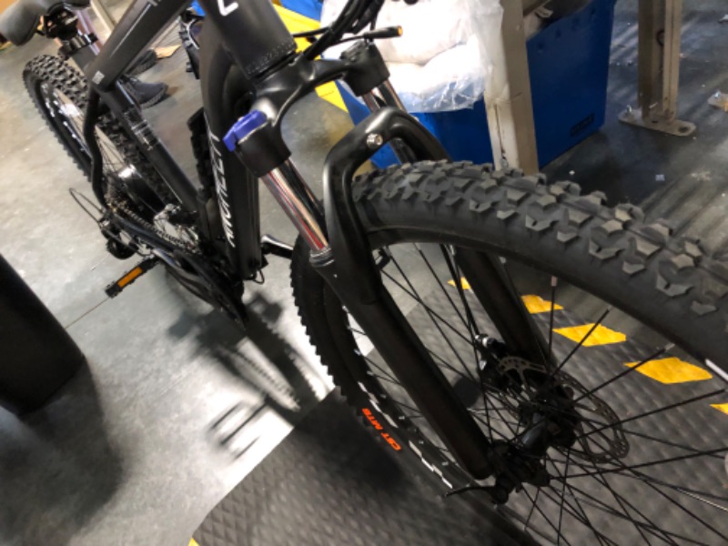 Photo 5 of ***It does not have a battery, a spiked rim, minimal paint details, black color***ANCHEER Electric Bike Electric Mountain Bike 350W Ebike 26'' Electric Bicycle