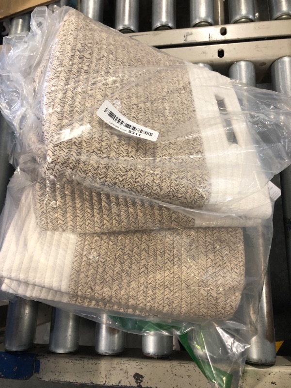 Photo 2 of ***USED***SIXDOVE Storage Cubes 11 Inch Cotton Rope Woven Baskets for Organizing, 3-Pack Cube Storage Bin | Square Baskets for Shleves, Closet, Baby Nursery Bins, Variegated Brown