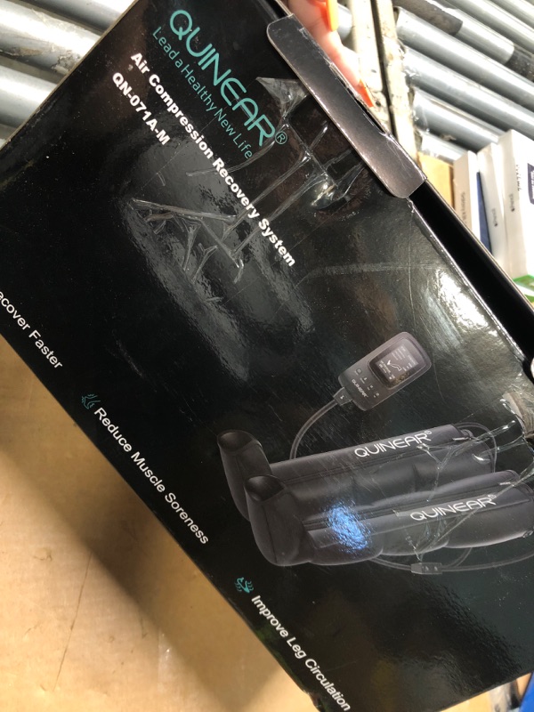 Photo 1 of ***USED***QUINEAR Professional Sequential Air Compression Therapy System for Improved Circulation and Massage - Foot and Leg Recovery Boots for Athletes