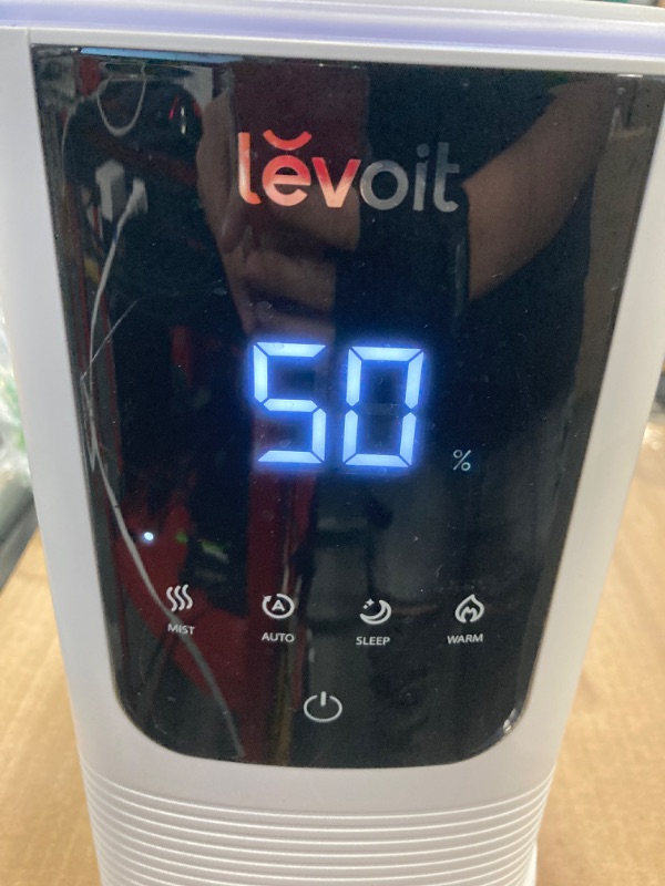 Photo 2 of ***MISSING PIECE*** LEVOIT Humidifiers for Bedroom Home, Smart Warm and Cool Mist Air Humidifier for Large Room, Auto Customized Humidity, Fast Symptom Relief, Easy Top Fill, Essential Oil, Quiet, OasisMist4.5L, White