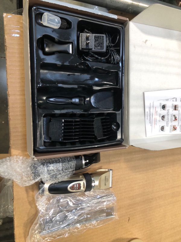 Photo 3 of *** USED AND DIRTY*** oneisall Dog Grooming Clippers and Dog Paw Trimmer Kit 2 in 1 Quiet Cordless Dog Clippers for Grooming Pet Hair Paws Trimmers for Small Dogs Cats Animals