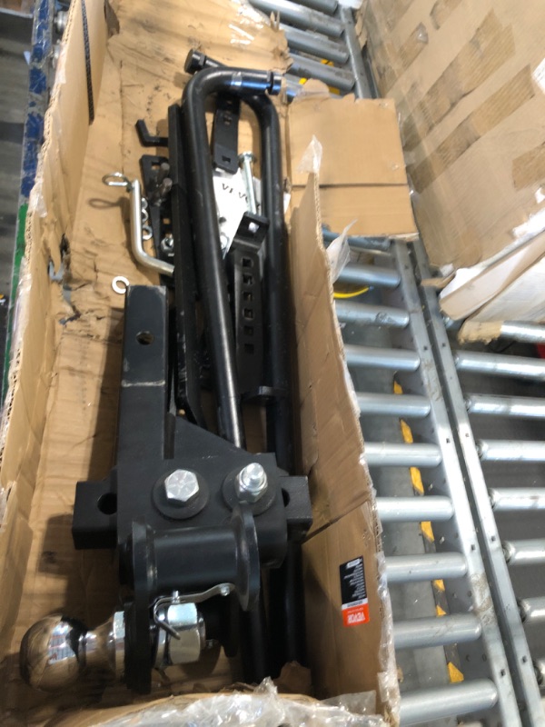 Photo 3 of ***used***VEVOR Weight Distribution Hitch, 1,000 lbs Weight Distributing Hitches Kit with Sway Control for Trailer, 2-in Solid Steel Shank, 2-5/16 in Alloy Steel Ball, Powder Coated Load Leveling Hitch, Black 1000 lbs