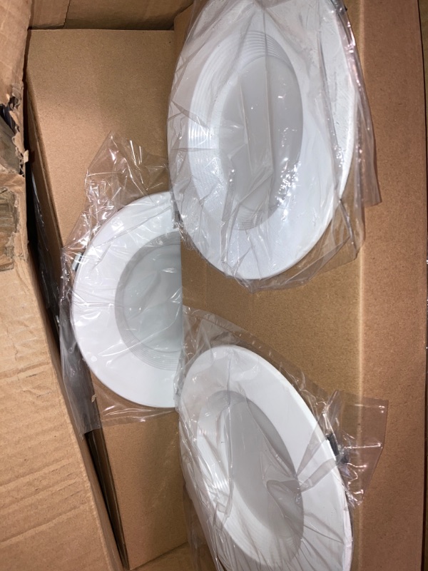 Photo 3 of 12 Pack 6 Inch LED Recessed Lighting 6 inch 3000K/4000K/5000K LED Canless Lights Dimmable Resseced Light Fixtures LED Downlight CRI 90,140lm/w?3CCT Selectable Wafer Light?White?