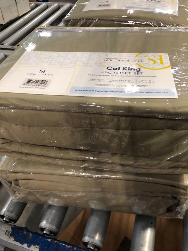 Photo 1 of ***2 complete sets*** Sweet Home Collection 1800 Series Bed Sheets - Extra Soft Microfiber Deep Pocket Sheet Set - Sage, California King