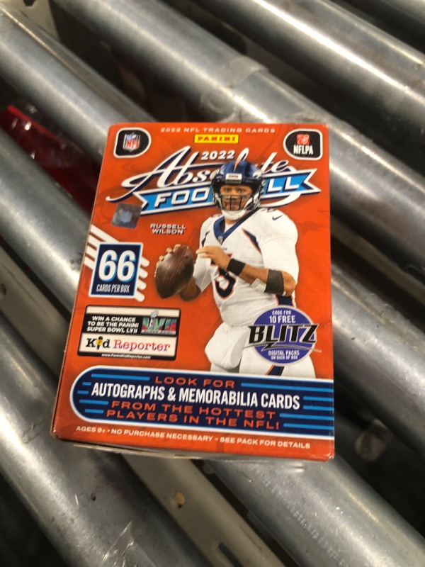 Photo 2 of 2022 Panini Absolute NFL Football Blaster Box - Look for Kaboom! & Explosive Inserts - 6 Packs per Box - 11 Cards per Pack - 66 Trading Cards per Box