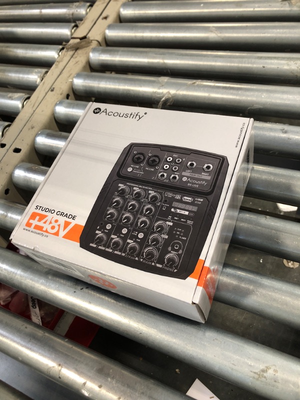Photo 1 of B4-Live 4-Channel DJ Mixer with Bluetooth, USB Playback, Recording, 48V Phantom Power, and Effects – Professional DJ Audio Mixer for Live Sound, Podcasting, and Studio Recording