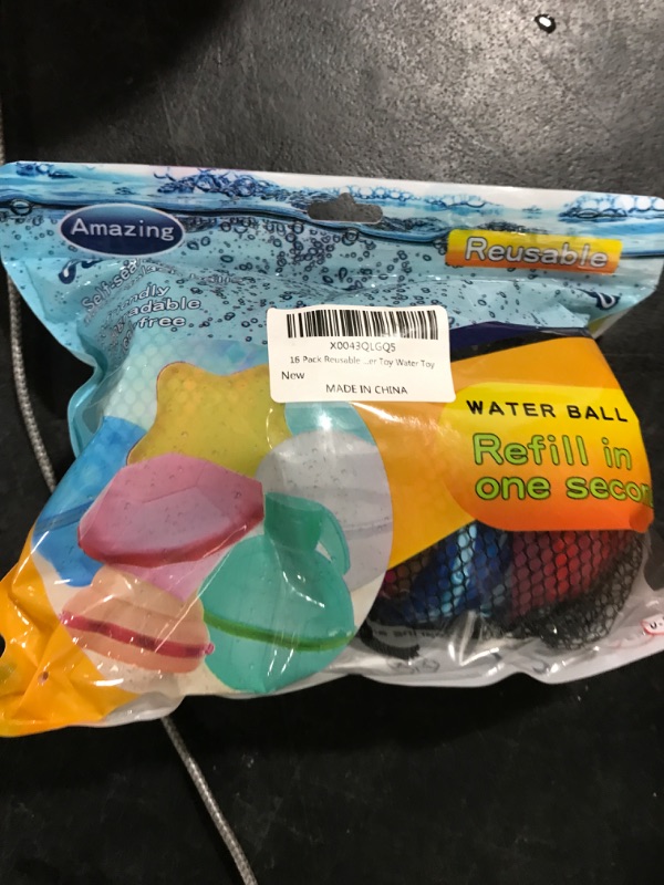 Photo 2 of 16 Pack Reusable Water Balloons?Self-Sealing Quick Fill Water Bomb Toys?Outdoor Activities Water Games Toys Quick Fill?Soft Silicone?Summer Water Toys