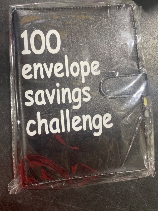 Photo 2 of 100 Envelopes Money Saving Challenge?A5 Money Saving Binder with Cash Envelopes?Easy and Fun Way to Save $5,050,Budget Book Binder for Budgeting Planner with 25 Clear Reusable Slot (Black)