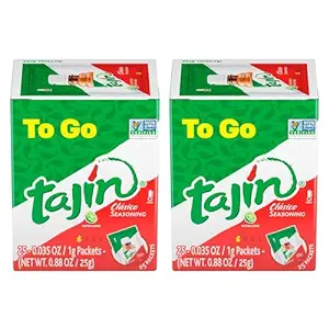 Photo 1 of (25 Pack) Tajín® Clásico Seasoning Mexican Chili Lime Seasoning to-Go Packets 0.035 Oz 2PK UNSPECIFIED EXPIRATION DATE