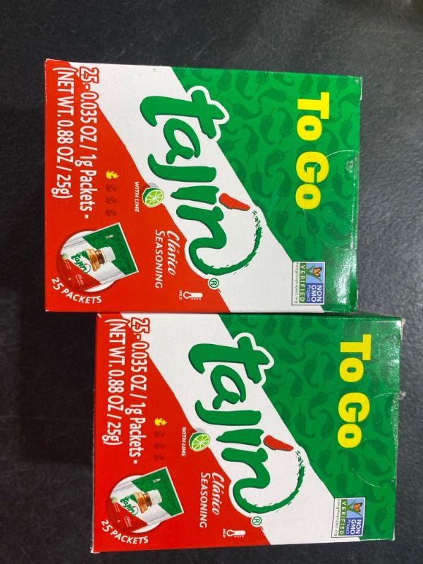 Photo 2 of (25 Pack) Tajín® Clásico Seasoning Mexican Chili Lime Seasoning to-Go Packets 0.035 Oz 2PK UNSPECIFIED EXPIRATION DATE