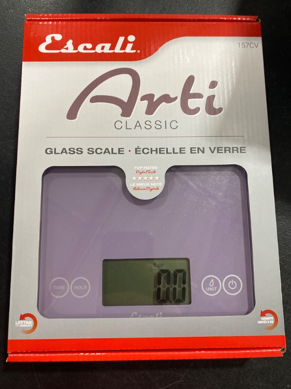 Photo 2 of Arti Classic Glass Digital Food Scale, Purple