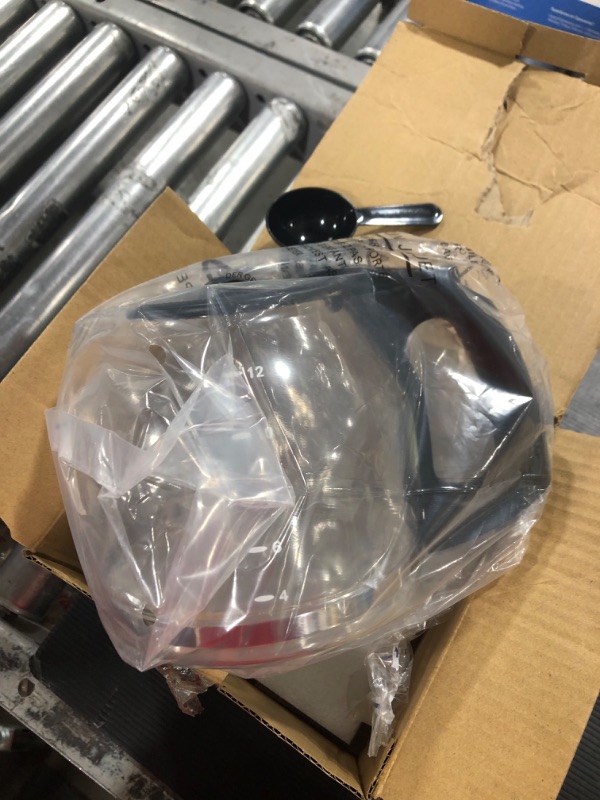 Photo 1 of 12-Cup Replacement Coffee Carafe Compatible with Mr. Coffee Coffee maker Pot, Replace Part# PLD12 PLD12-RB Series, Black Handle
