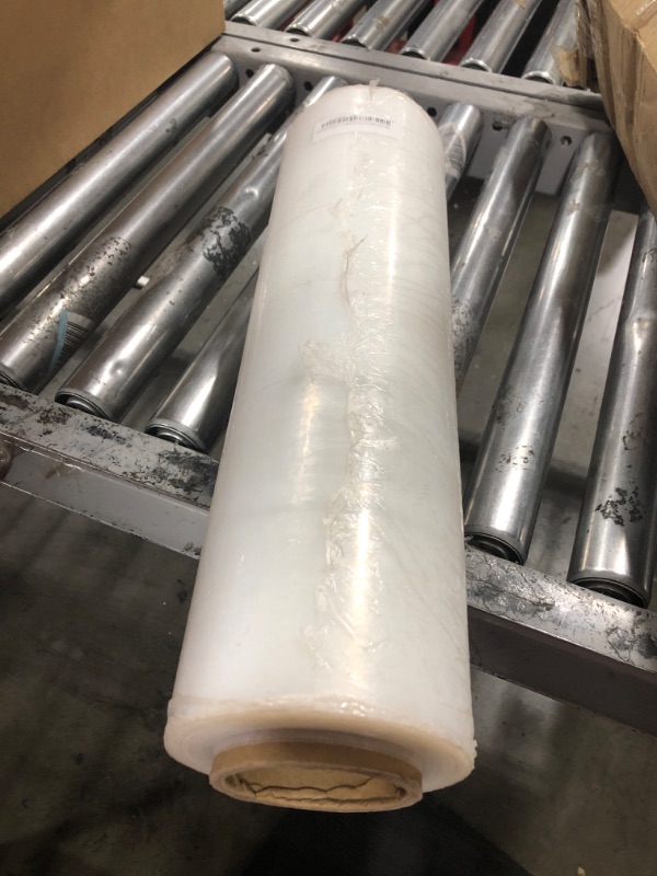 Photo 2 of 18 Inch X 1500 feet Tough Pallet Shrink Wrap, 80 Gauge Industrial Strength, Commercial Grade Strength Film, Moving & Packing Wrap, For Furniture, Boxes, Pallets (1-Pack)