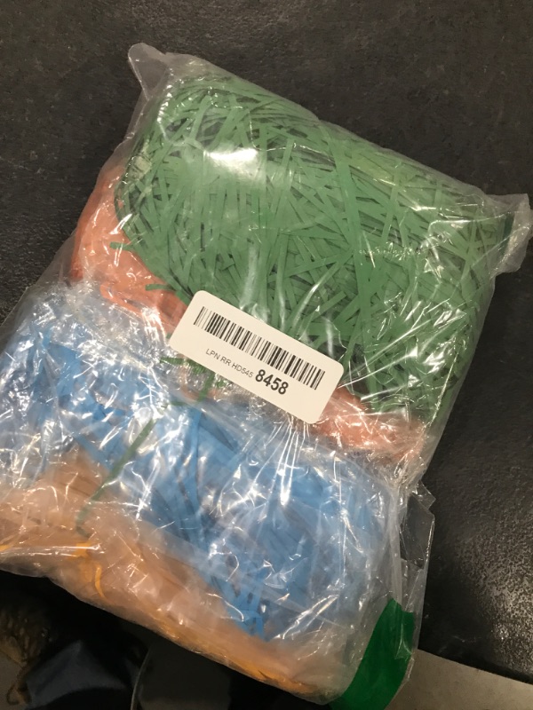 Photo 1 of Menetop 4 Colors Easter Grass Raffia Paper Craft Shredded Paper Grass for Easter Baskets and Gift Wrapping - 14oz Easter Grass Filler for Easter Party Decorations