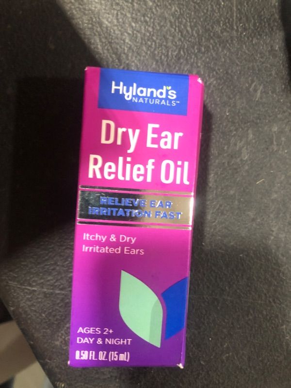 Photo 2 of Hyland's Dry Ear Relief Oil, Relieve Ear Irritation Fast, for Itchy & Dry Irritated Ears, Ages 2+, Day & Night Drops, 0.5 Ounce