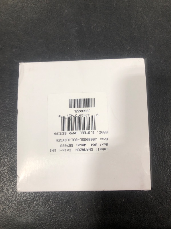 Photo 1 of Bulova Men's Black Onyx Bead Bracelet in Stainless Steel