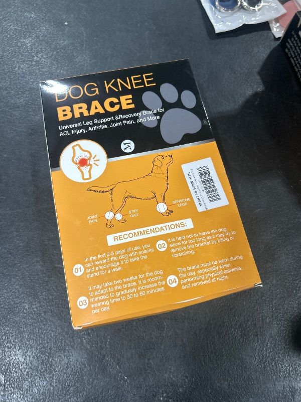 Photo 2 of Dog Knee Brace Dog ACL Brace Hind Leg Dog Knee Brace for Torn ACL Hind Leg with Side Stabilizer ACL Brace for Dogs Pain Relief Dog ACL Knee Brace Extra Support Treats Kneecap Dislocation Arthritis