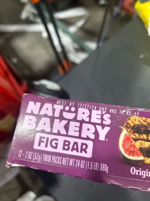 Photo 2 of Nature’s Bakery Whole Wheat Fig Bars, Original Fig, Real Fruit, Vegan, Non-GMO, Snack bar, 1 box with 12 twin packs (12 twin packs) Fig 12 Count (Pack of 1)