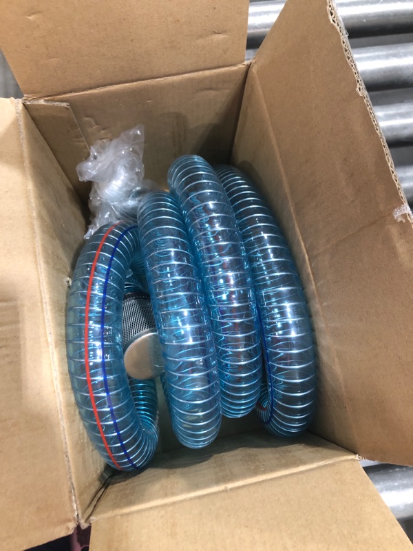 Photo 1 of 1 Inch Suction Hose for Fuel Transfer Pump with Threaded Couplings Oil Diesel Kerosene Transfer Hose Tube 6 Feet Length