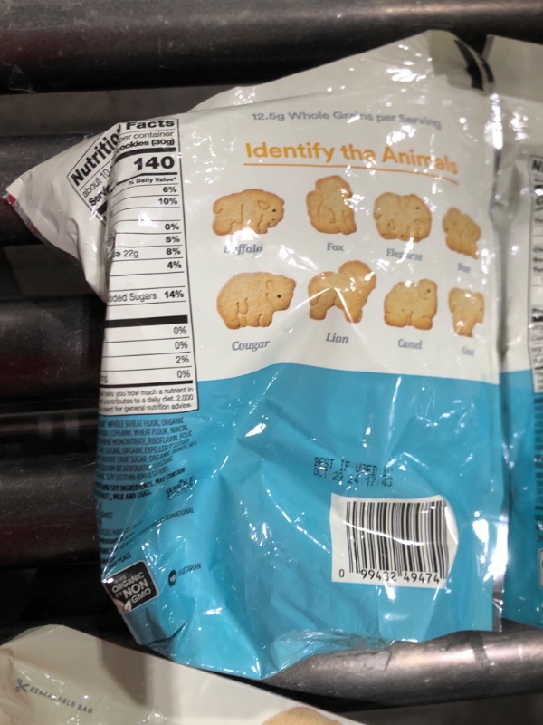 Photo 2 of 365 by Whole Foods Market, Cookie Animal Whole Grain Honey Cinnamon Organic, 11 Ounce-- bb -29oct2024