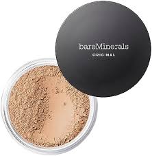 Photo 1 of bareMinerals Original Loose Powder Foundation SPF 15, Lightweight Mineral Loose Powder Foundation Makeup, Buildable Coverage, Talc Free, Vegan (Light 08)