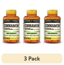 Photo 1 of (3 pack) Mason Natural Cinnamon 1,000 mg 100 Caps
