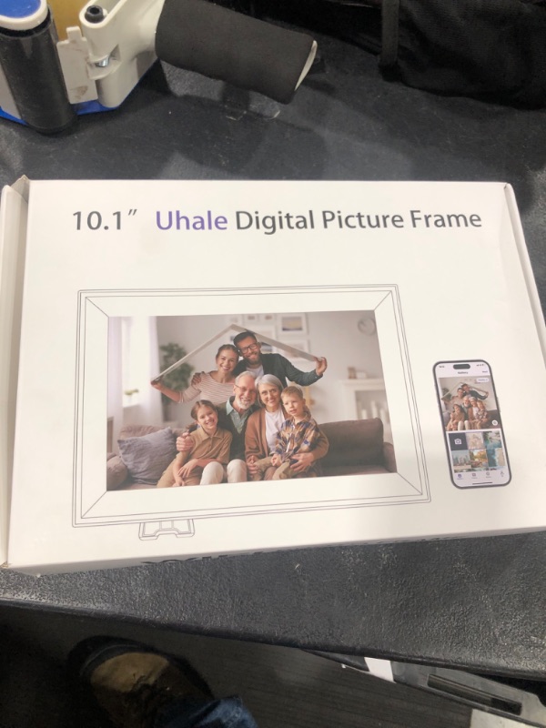 Photo 2 of Jazeyeah 10.1 Inch WiFi Digital Picture Frame, Smart Electronic Digital Photo Frame with Free Storage and 1280 * 800 Touch Screen, Instantly Share Photos and Video