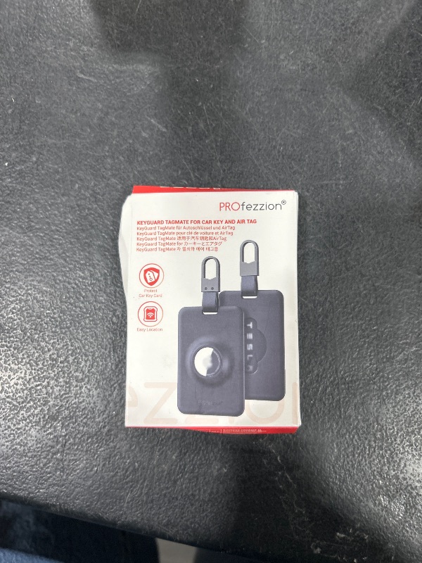 Photo 1 of PROfezzion Tesla Key Card Holder with AirTag Slot, AirTag Tesla Card Plastic Card Key Holder for Model 3 Y S X Cybertruck with Keychain Key Rings, Key Card Protective Case Cover for Tesla - 1 Pack