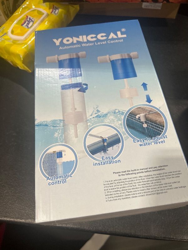 Photo 2 of Yoniccal Pool Filler Automatic Pool Fill Water Leveler auto Filler Water Level Control (3/4'' White with Grey Box)