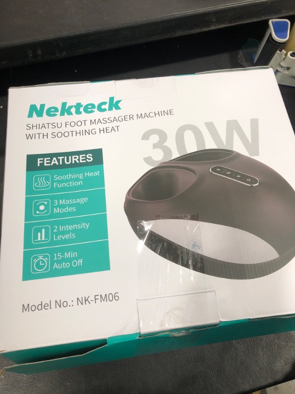 Photo 2 of Nekteck Foot Massager Machine with Heat, Deep Kneading Shiatsu Foot Massager with Air Compression, Soothe Tired Muscles, Multiple Massage Modes & Adjustable Intensity for Home or Office Use