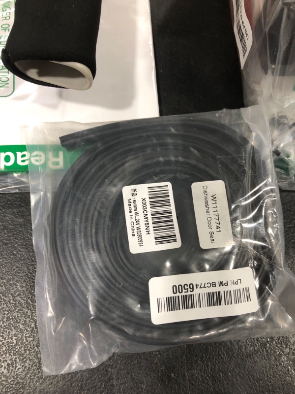 Photo 2 of Dishwasher Door Seal Gasket W11177741 by savone - Fits for Whirlpool Maytag Kenmore Dishwashers Replaces W10300924V W10300924 W10660528