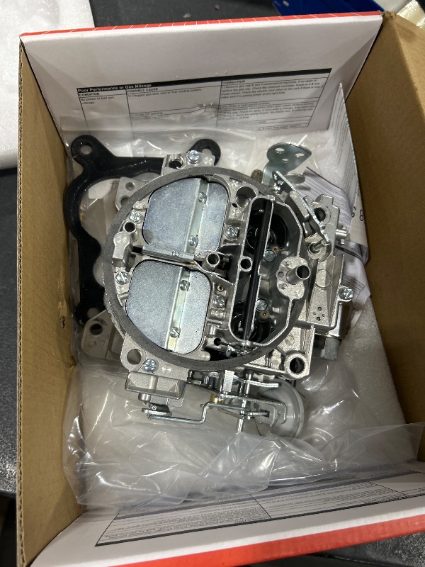 Photo 2 of New Rochester Quadrajet Carburetor 4 Barrel For Chevy 350 454 327 427 V8 Engines GMC Trucks 1966-1973 big small block 4BBL Carb 1901R 4MV Corvettes 1975-1979 Manual Divorced Choke 1901-GG 750 CFM