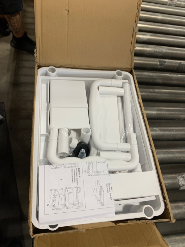 Photo 1 of EaseSky Rolling Utility Cart with Drawer 3 Tier, Utility Storage Organizer with Plastic Shelf