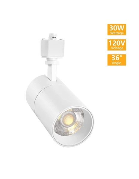 Photo 1 of VANoopee 3-Color 30W H Track Lighting Heads Dimmable Bright LED Track Lighting Fixtures, Light H Type