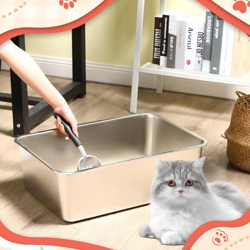 Photo 1 of Stainless Steel Cat Litter Box