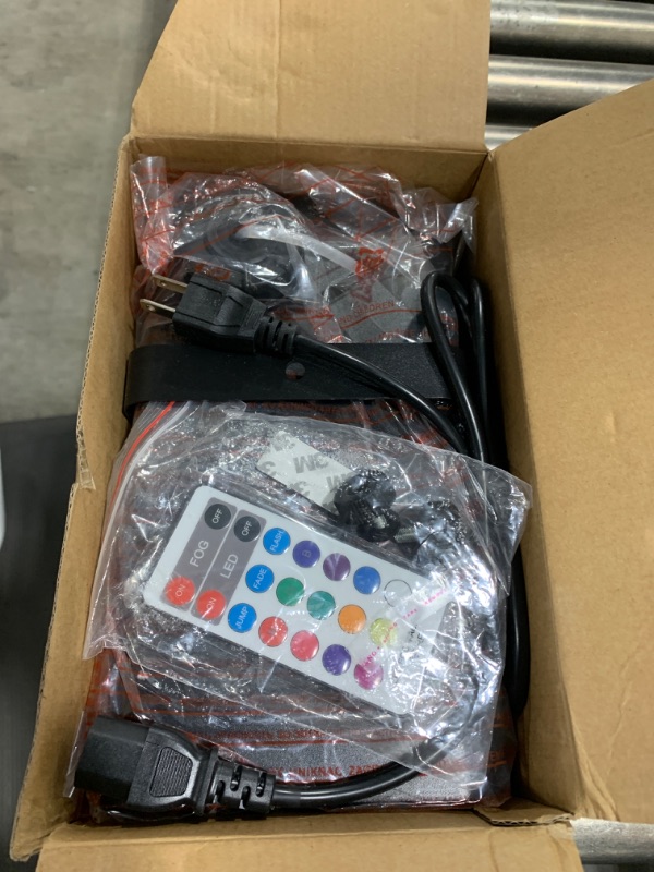 Photo 1 of Sunolga Fog Machine with 6 LED Lights and 12 Colorful Light Effects, 500W Smoke Machine