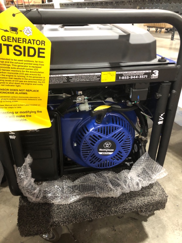 Photo 10 of Westinghouse Outdoor Power Equipment 12500 Peak Watt Tri-Fuel Home Backup Portable Generator, Remote Electric Start, Transfer Switch Ready, Gas, Propane, and Natural Gas Powered
