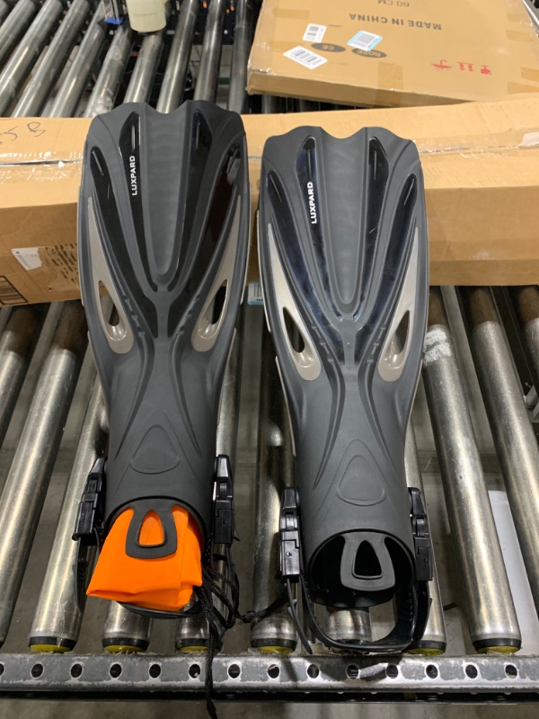 Photo 2 of LUXPARD Diving Fins, Powerful Efficient Open Heel Scuba Diving Fins (S/M | US Man 4.5-8.5 | Woman 5.5-9.5 | EU 38-42)