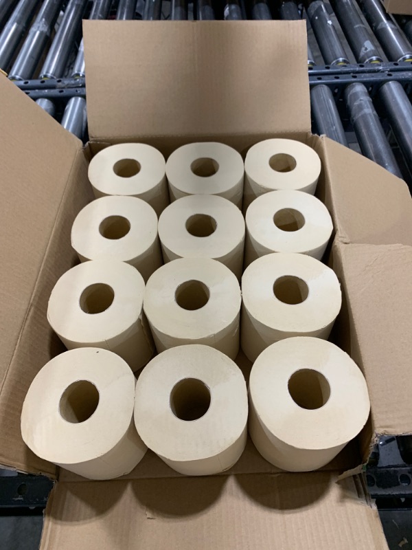 Photo 2 of QingYa Premium Bamboo Toilet Paper 12 Mega Rolls, 3 ply, Septic Safe,Plastic-Free