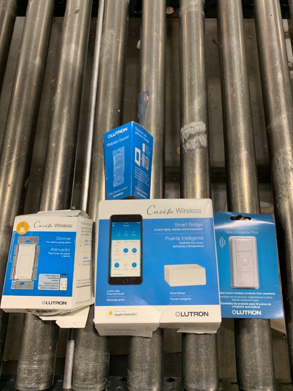 Lutron Caseta Smart Lighting Kit w/ Hub, Original Dimmer Switch, Remote
