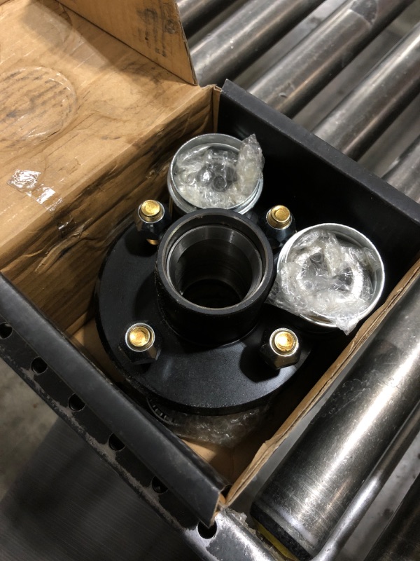 Photo 1 of 2 Sets 4 Lug Trailer Hub Kit for 2000 Lbs, Trailer Hub 4 Lug,4×4" Trailer Hub fit 1" and 1"-1/16" Trailer Axles,4 Lug Trailer Hub Assembly