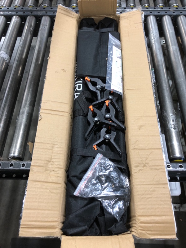 Photo 1 of MSKIRA Photo Backdrop Stand Kit 10ft X 7.5ft, Adjustable Background Stand, Backdrop Support System