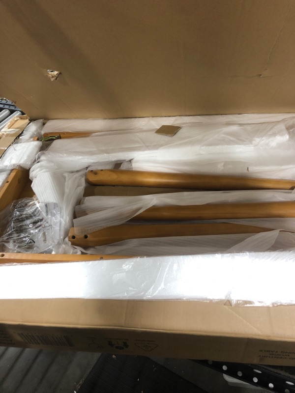 ZINUS Jen 47 Inch Dining Table, Solid Wood Kitchen Table, Easy Assembly