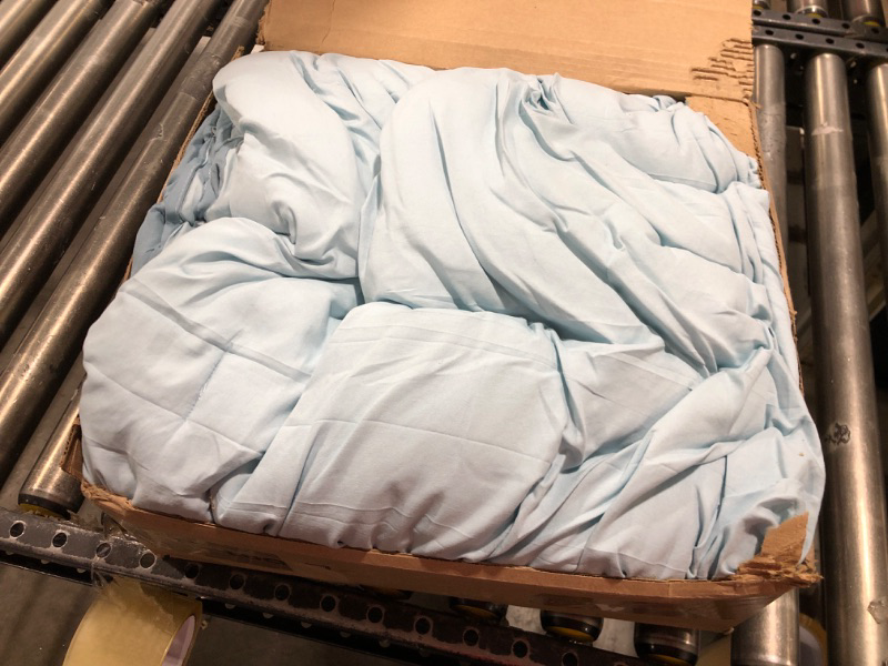 Photo 1 of Bedsure Bedding Comforter Sets Queen, Reversible Blue Prewashed Bed Comforter for All Seasons, 3 Pieces Warm Soft Bed Set, 1 Lightweight Comforter (90"x90") and 2 Pillowcases (20"x26")