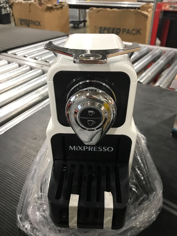 Photo 1 of Mixpresso Espresso Machine for Nespresso Compatible Capsule, Single Serve Coffee Maker Programmable for Espresso Pods, Premium Italian 19 Bar High Pressure Pump 23oz 1400w White Coffee Maker