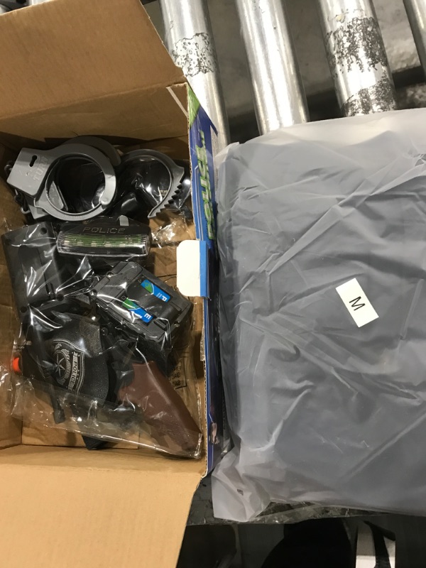 Photo 1 of Tepsmigo Police Officer Costume for Kids, Police Costume for kids with Police Uniform, Recorder, shoulder police lights, Halloween Costume for Boys Girls, Role Play Kit for Boys Girls