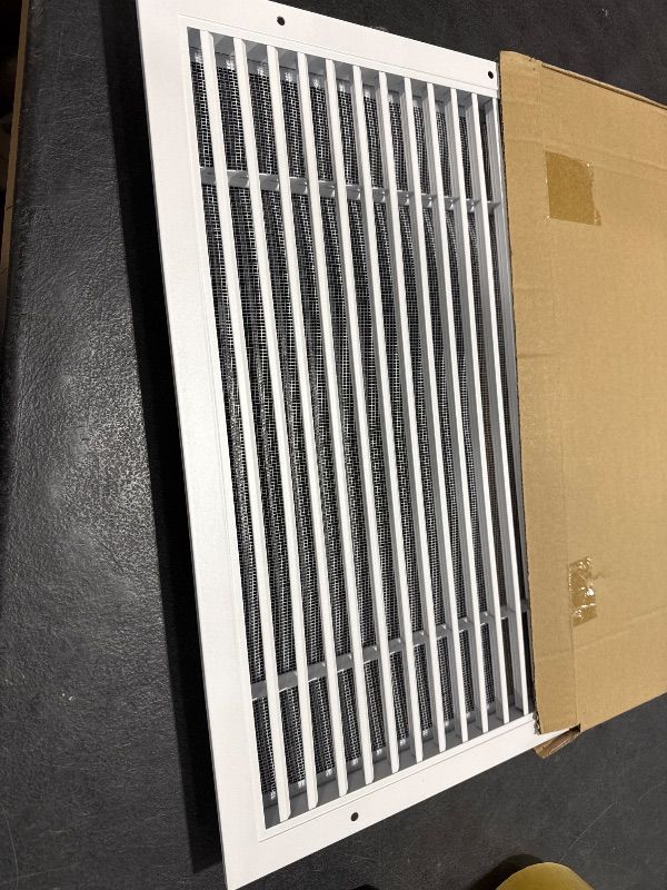 Photo 1 of 16.5"w X 10.7"h Gable Vent, Hon&Guan Aluminum Alloy Attic Vent Wall Vent for Houses, Shed Vents Air Return Vent Cover for Interior Doors Ceiling [Outer Dimensions: 18”x 12”h].