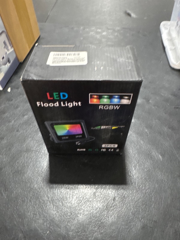 Photo 1 of BESFAN 25W RGB LED Flood Light Outdoor Strobe Lights, 16 Million Colors, IP66 Waterproof, App Control Smart Dimmable Lighting, Perfect for Stage Party Landscape Decoration